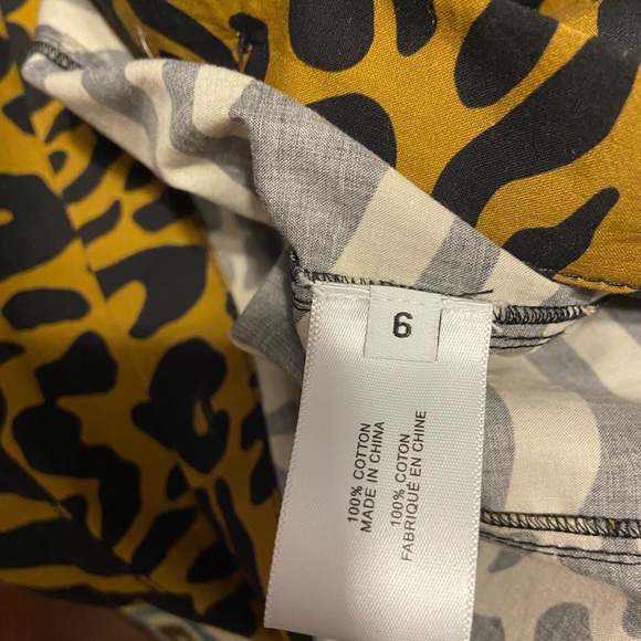 Proenza white label tiger print short sleeve dress in size small NWT. - Picture 8 of 9